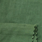 现货染色亚麻平纹服装面料