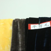 现货平剪毛全涤针织服装面料1.6米门幅多色