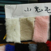 现货涤纶梭织仿兔毛服装面料160CM门幅多色