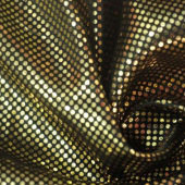 现货染色100%涤烫金布服装面料