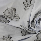 现货立体剪花全涤B1502#剪花布服装面料