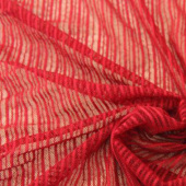 现货染色针织涤纶蕾丝服装面料