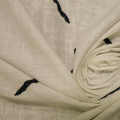 服装面料梭织绣花棉麻布