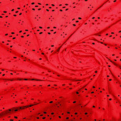 服装面料梭织绣花全棉大机绣