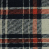 现货色织磨毛梭织全棉格子布服装面料