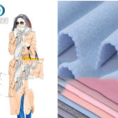 厂家直销 针织 毛呢外套面料 26117新丰呢 现货供应