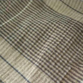 专业厂家54g全棉色织大格子布 灰白格子服装围巾面料 量大优惠