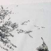 全涤梭织花瑶绉印花女装裙子面料