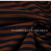 0.5精梳棉色织氨纶汗布 针织海军条纹汗布 T恤时装汗布面料