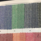 现货全棉色织布料