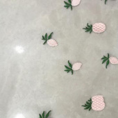 欧根纱 菠萝花 裙边花 绣花 双色双边 童装裙