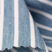 32*32全棉牛仔布 条纹系列 裤装裙料童装面料批发