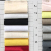 现货65/35涤棉府绸服装面料颜色全