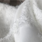 剪花布十字小毛球 时尚女装全涤面料 女装连衣裙上衣面料