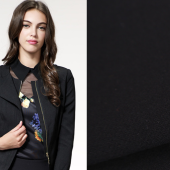 厂家批发双层弹力布 时尚女装纬弹平纹面料 春夏染色裙装TR布料