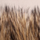 灰提白点子仿真人造皮草面料现货 仿皮草长毛绒毛领面料