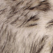 厂家直销白提白黑尖全涤仿动物毛料 高档针织仿皮草面料