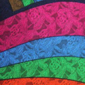 针织提花 全涤针织面料 服装用布 厂家直销