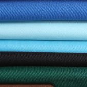 制服呢全涤斜纹华达呢 绍兴柯桥面料围裙劳保服装布料批发