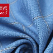 TR70/30梭织大格子布 男士秋冬时尚西服裤装面料