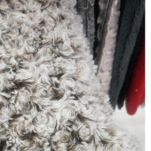 立体兔毛大兔毛调印压花，适合户外毛料大衣，时尚长短风衣，柔软亲肤