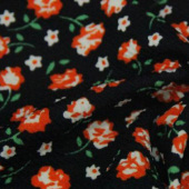 现货印花针织全涤泡泡布服装面料