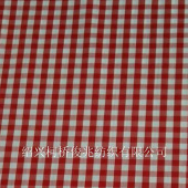 2016款60S锦棉色织格子布 蓝白红白格女装衬衫布面料