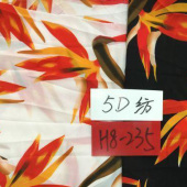 5D纺现货供应 时尚印花女装面料