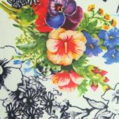 针织提花数码印花布 服装面料