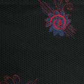 现货梭织全涤精品绣花服装面料 门幅1.5m左右