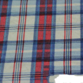 全涤纱印花格子布 服装面料