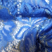 现货 绣片、复合 梭织 涤、金丝 L8949蕾丝服装面料