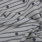 现货梭织M1520棉麻印花服装面料