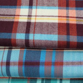 现货全棉色织格服装面料