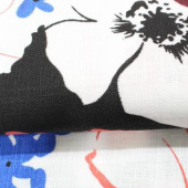 亚麻涂料印花布 亚麻裙装男装女装服装面料 多色可选 现货