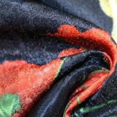 现货针丝印花服装面料