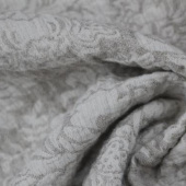 现货染色提花亚麻服装面料