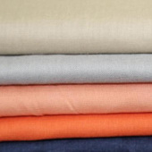 现货染色棉麻服装面料