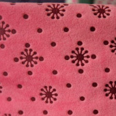 小雪花水晶超柔压胶 水晶绒全涤经编服装鞋帽家纺暖手袋面料 现货