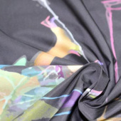现货全涤染色印花服装面料
