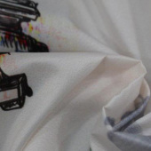 现货全涤染色印花服装面料
