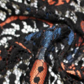 现货染色蕾丝服装面料