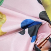 现货全涤染色印花服装面料化纤面料