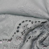 现货全棉水溶绣花服装面料
