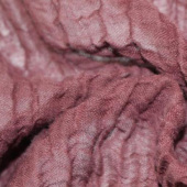 现货针织染色混纺绉麻服装面料