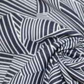 现货全涤条纹印花服装面料
