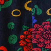全棉灯芯绒印花 中老年服装面料