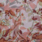 全涤绣花印花女装裙装礼服服装面料 现货