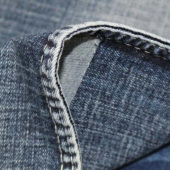现货染色牛仔布服装面料