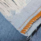 现货染色牛仔布服装面料